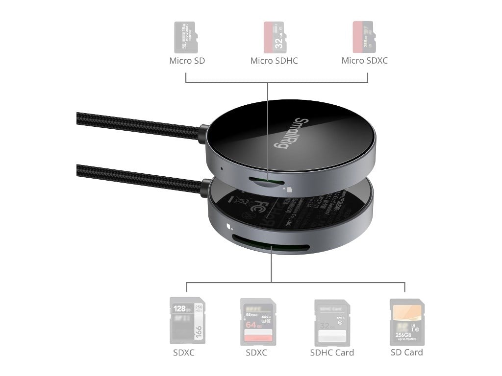 SmallRig 4870 Çok Fonksiyonlu Magsafe Kart Okuyucu
