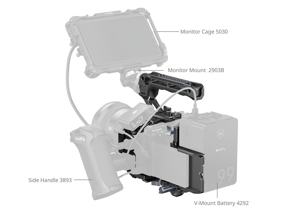 SmallRig 5823 Sony FX3 / FX30 Uyumlu Kafes Kiti