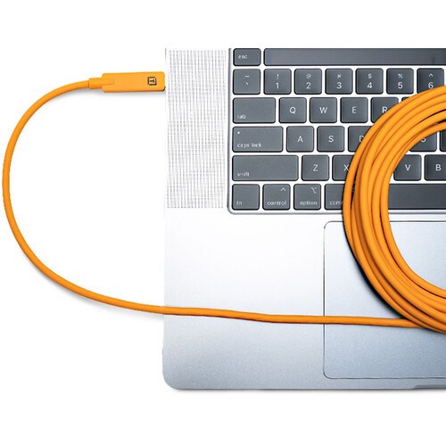 Tether Tools TetherPro USB Type-C Male to USB Type-C Male Cable (15, Orange)