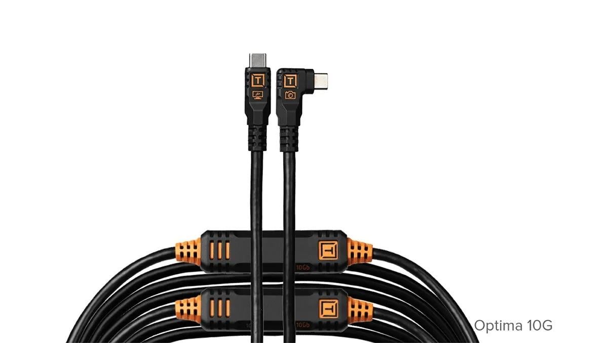TetherPro Optima 10G USB-C, Straight to Right Angle Cable