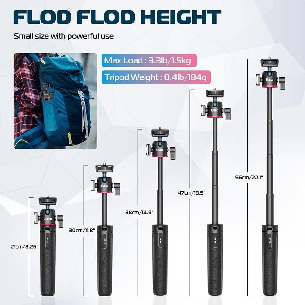 Ulanzi MT-73 Mini Selfie 55cm Tripod T048GBB1