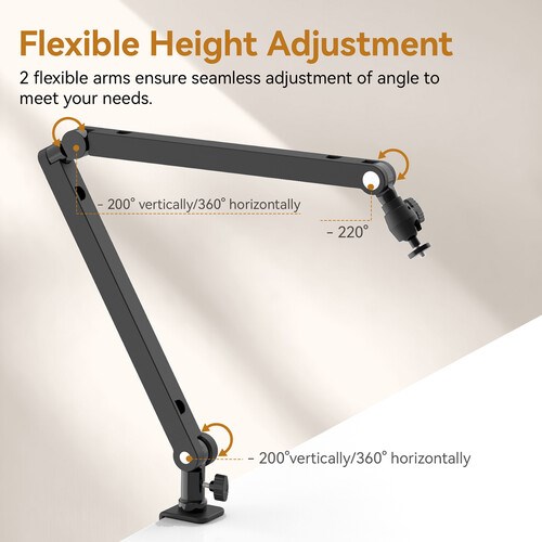 Ulanzi TM01 Boom Arm Mikrofon Masa Standı T046GBA1