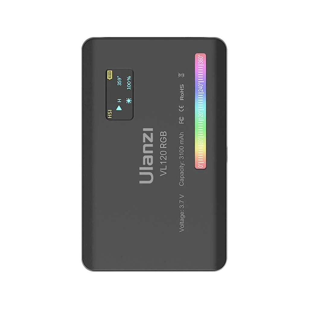 Ulanzi VL120 RGB LED Video Işığı Siyah