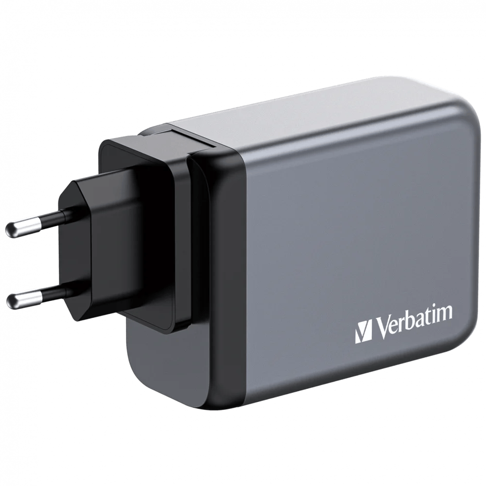 Verbatim 200W GAN Hızlı Şarj 4-Bağlantı Noktalı 2 x USB-C® PD 100W / 1 x USB-C® PD 65W / 1 x USB QC 3.0-(32204)