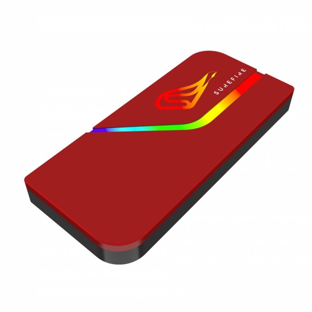Verbatim Surefire Pyrodrive Slim 1TB RGB Gaming Taşınabilir SSD (1000MB/s - 1000MB/s)