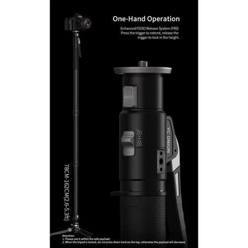 YC Onion Pineta Pro Karbon Fiber & FH60S Video Fluid Kafa Monopod Kit
