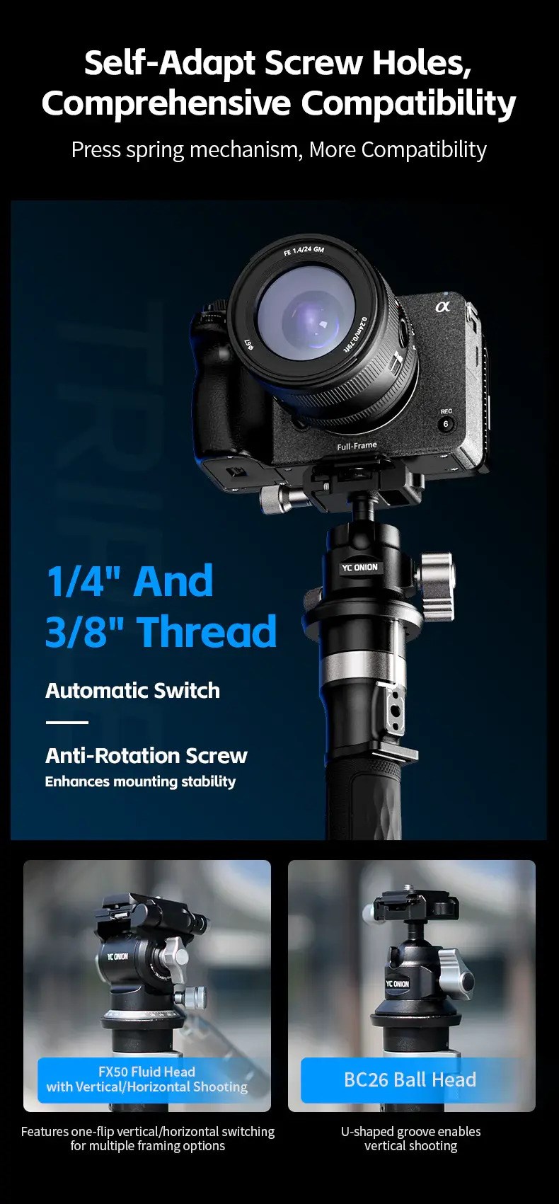 YC Onion Tako Nano Monopod Professional Version