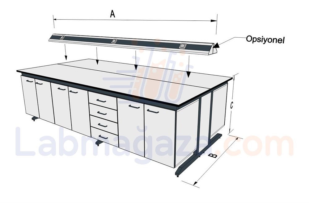 NetaTech C Frame Laboratuvar Orta Tezgahı (C-KCM)