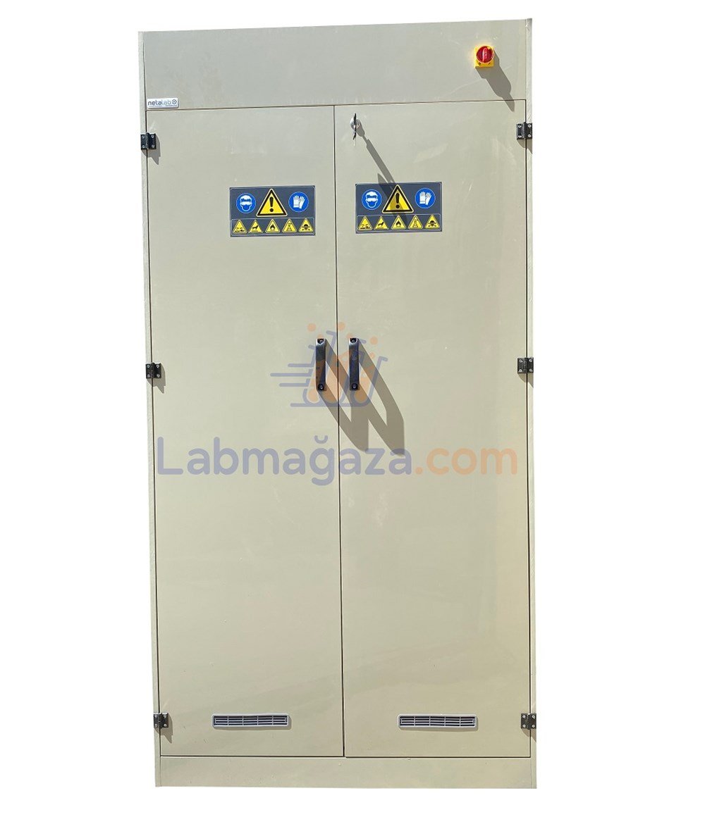 Netalab PoliBox Polipropilen Asit ve Baz Dolabı / NTL-80PBX