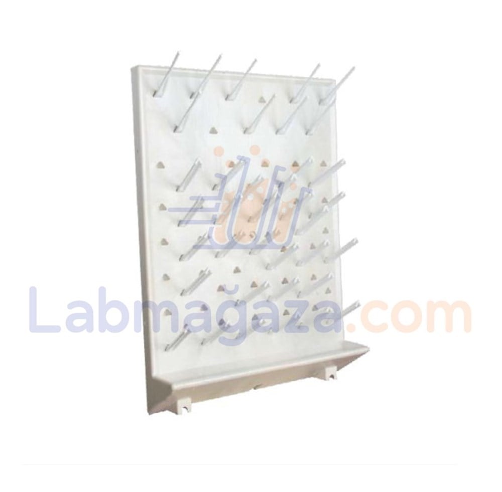Laboratuvar Kurutma Standı 72 Askılı (Panele Monte) / NTL-DRY-B