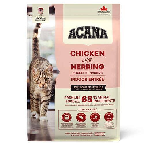 Acana Indoor Entree Hairball Control Tavuklu ve Ringa Balıklı Kısırlaştırılmış Kedi Maması 1,8 Kg