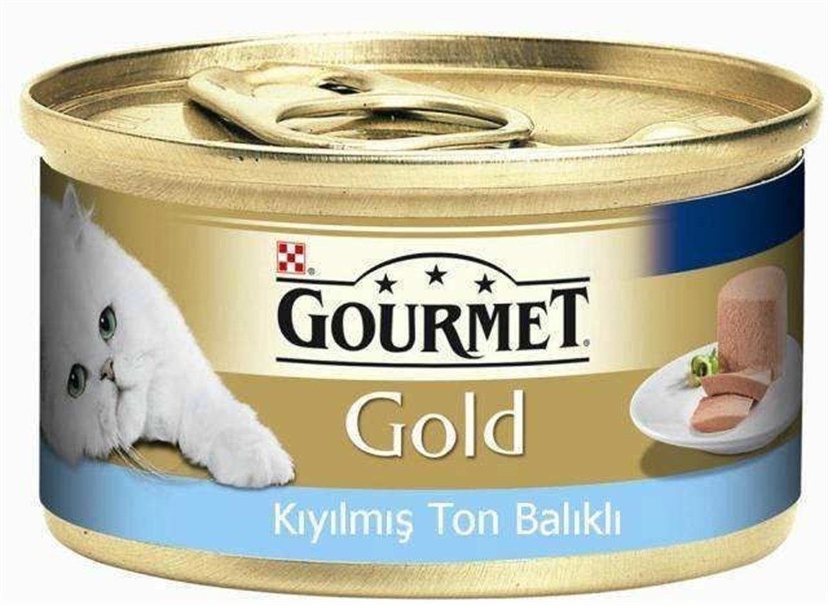 Gourmet Gold Kıyılmış Ton Balıklı Konserve Yetişkin Kedi Maması 85 G