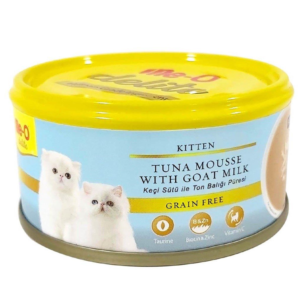 Me-O Delite Ton Balık ve Keçi Sütü Tahılsız Jelly Yavru Kedi Yaş Maması 80 G