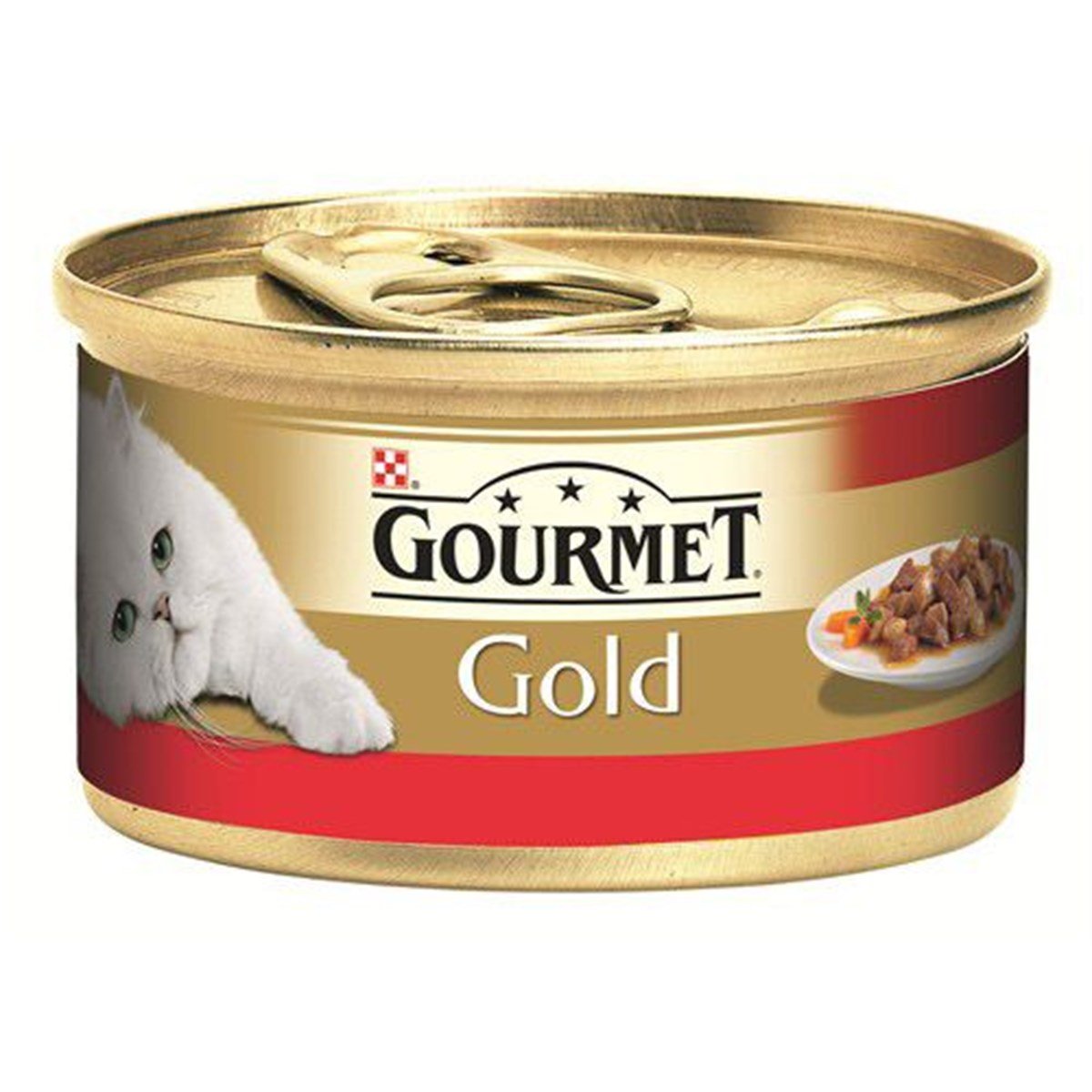Pro Plan Gourmet Gold Parça Etli & Soslu Sığır Etli Konserve Kedi Maması 85 Gr