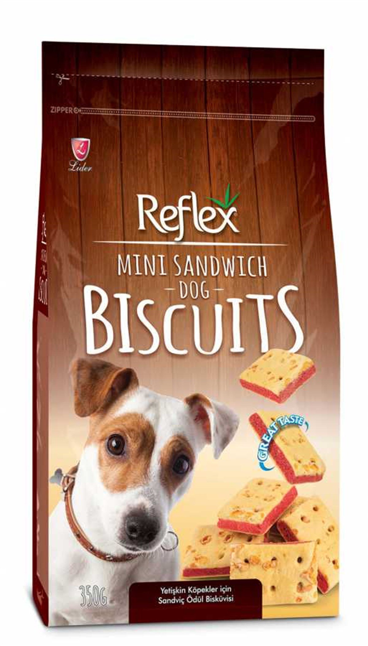 Reflex Sandviç Kare Peynirli Köpek Ödül Bisküvisi 350 Gr