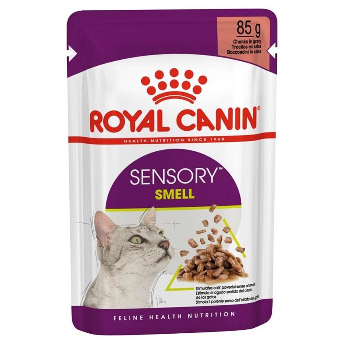 Royal Canin Sensory Smell Gravy Yetişkin Kedi Yaş Maması 85 Gr