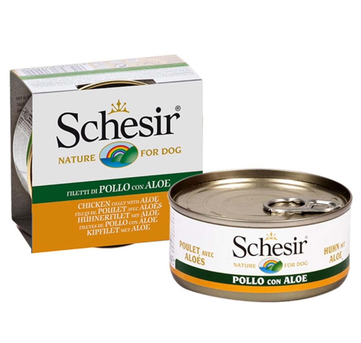 Schesir Tavuklu ve Aloe Veralı Konserve Yetişkin Köpek Maması 150 G