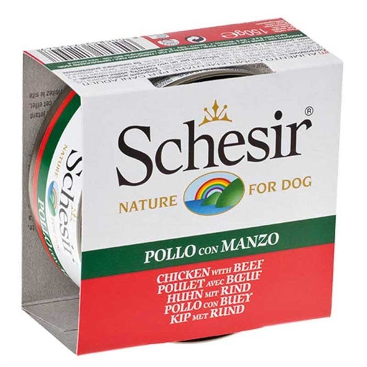 Schesir Tavuklu ve Biftekli Köpek Konservesi 150 Gr