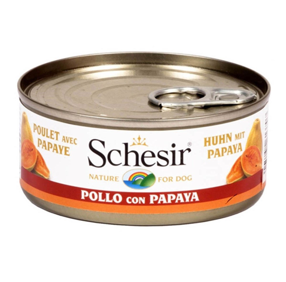 Schesir Tavuklu ve Papayalı Konserve Yetişkin Köpek Maması 150 G