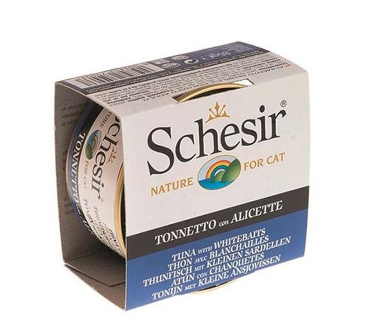 Schesir Ton Balıklı ve Ringa Balıklı Jelly Konserve Yetişkin Kedi Maması 85 G