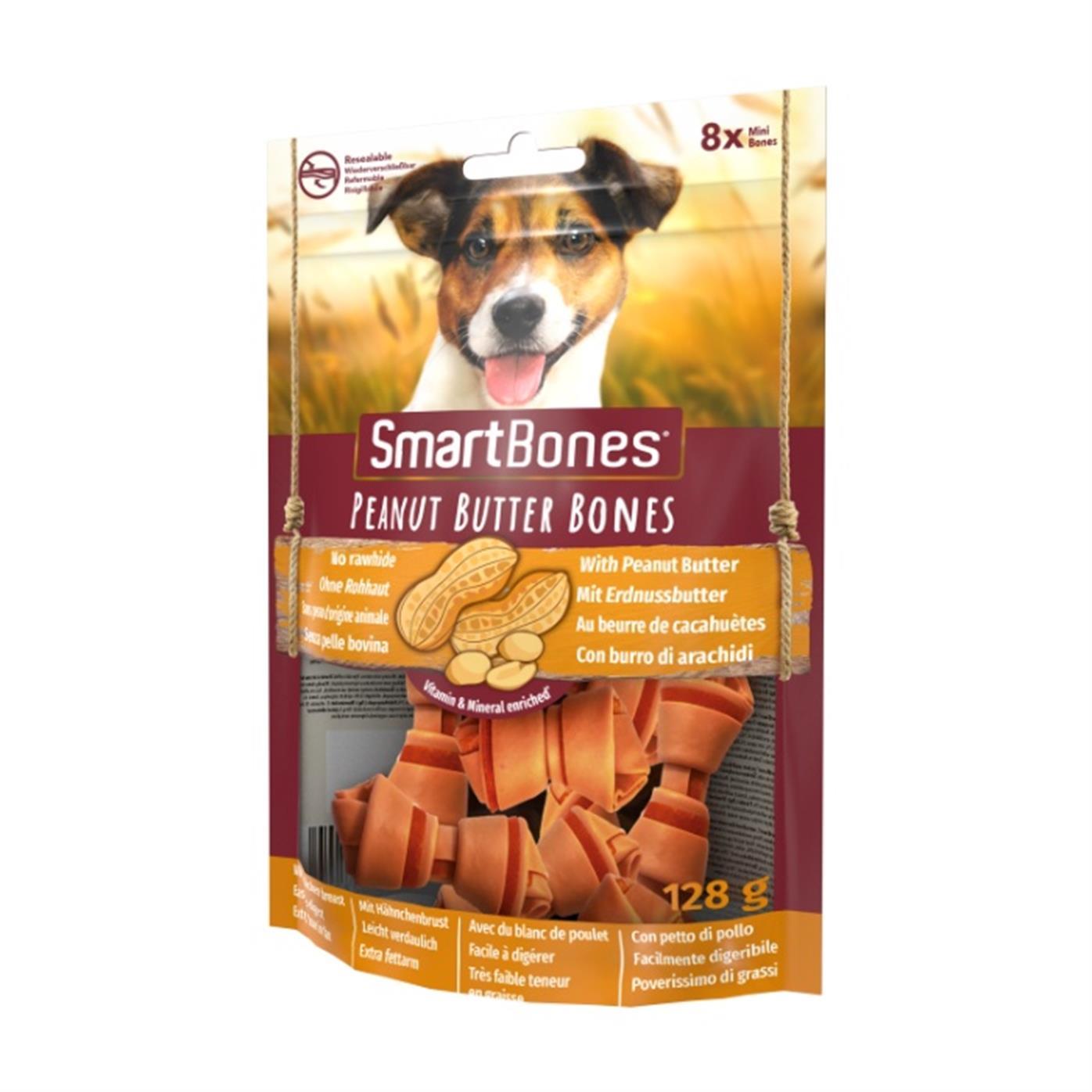 Smart Bones Fıstık Ezmeli Mini Köpek Ödül 128 Gr