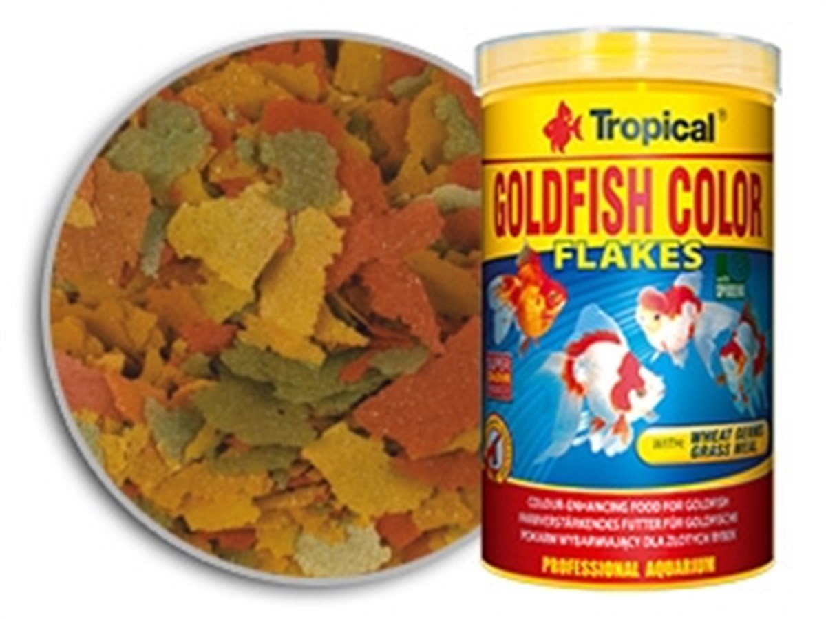Tropical Goldfish Color Flake Pul Balık Yemi 50 Gr 250 Ml