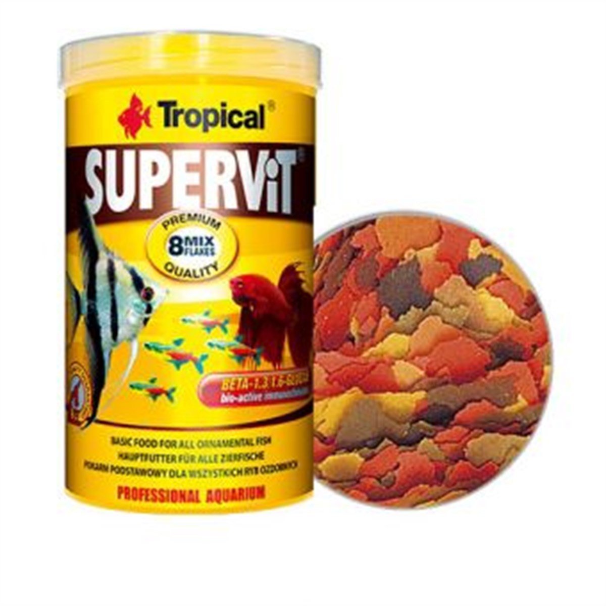 Tropical Supervit Basic Pul Yem 200 Gr 1000 Ml (ORJİNAL KUTU)