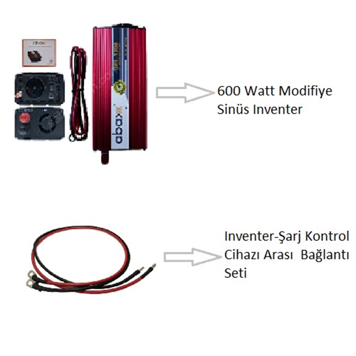 1 Panel(50Wp) 10A, 600We Off-Grid(12V) Taşınabilir Solar Paket