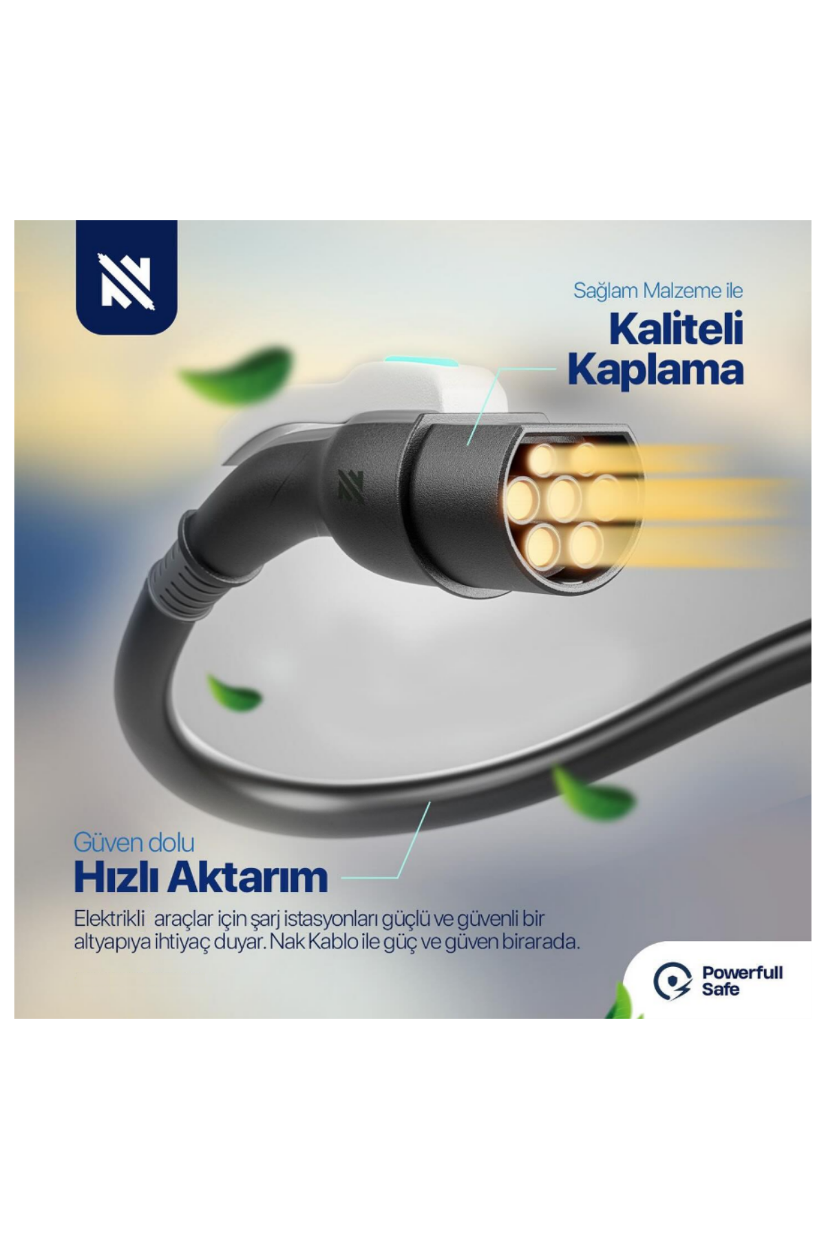 ELEKTRİKLİ ARAÇ ŞARJ KABLOSU TRİFAZE 32A 8MElektrikli Araç Şarj KablosuNakKablo{TEDARIKCI