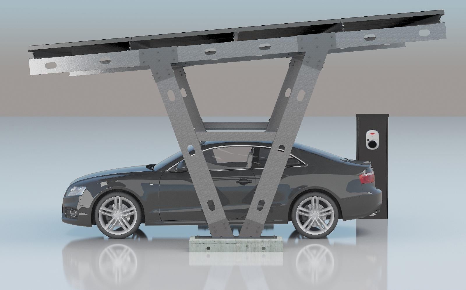 Solar Carport 2 Araçlık Solar Otopark