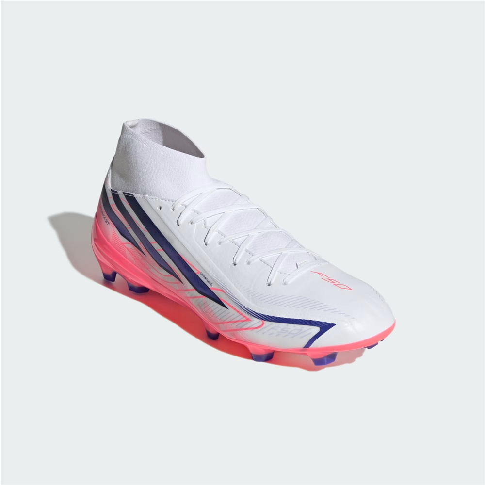 Adidas F50 Hyperfast League Mid Fg Beyaz Pembe Renk BEYAZ PEMBE