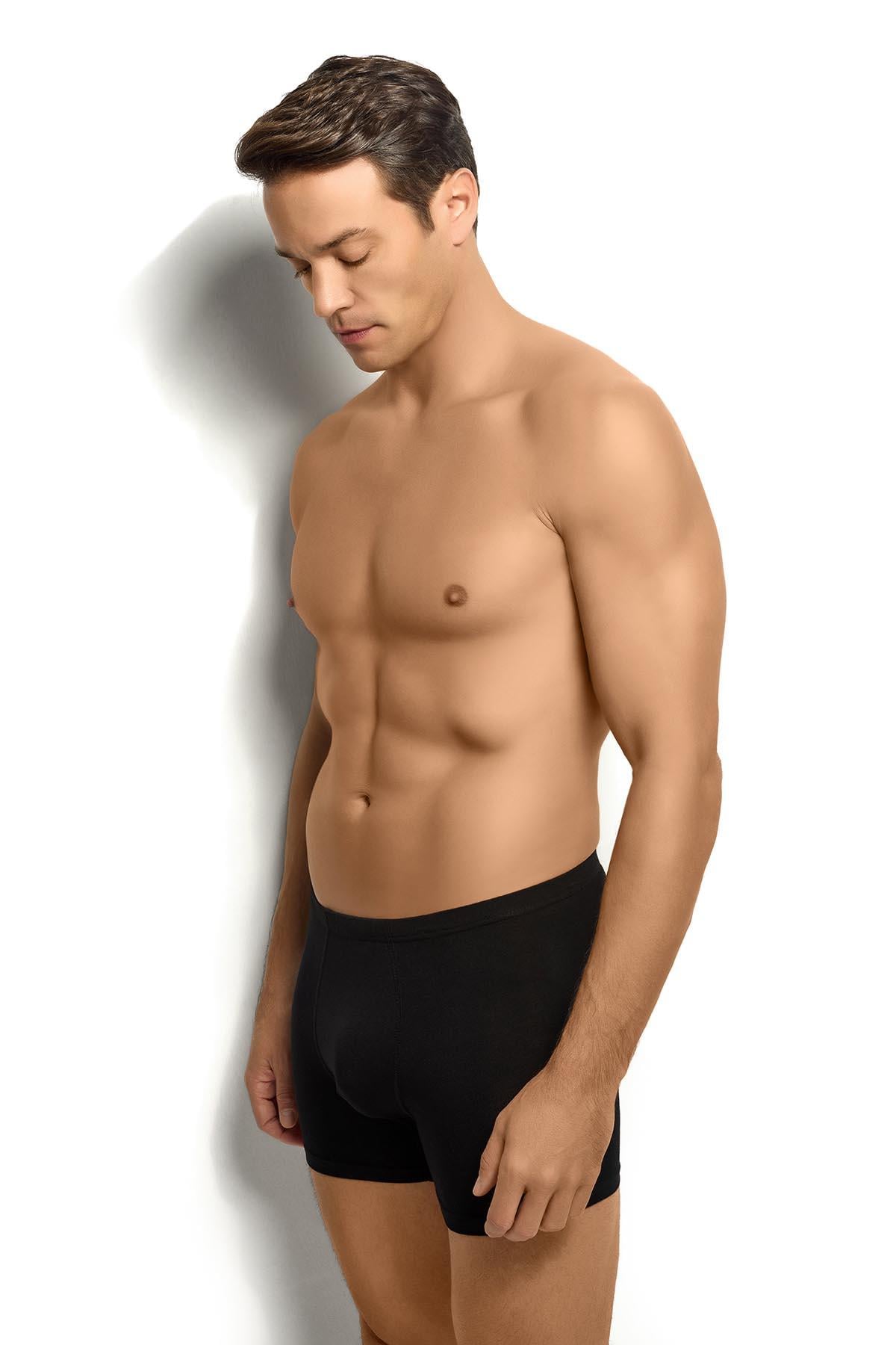 Erkek 6'lı Siyah Bambu Boxer 278