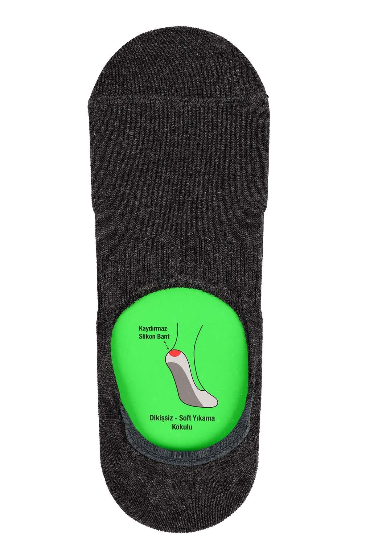 Erkek Antrasit Bambu Babet Çorap 7001