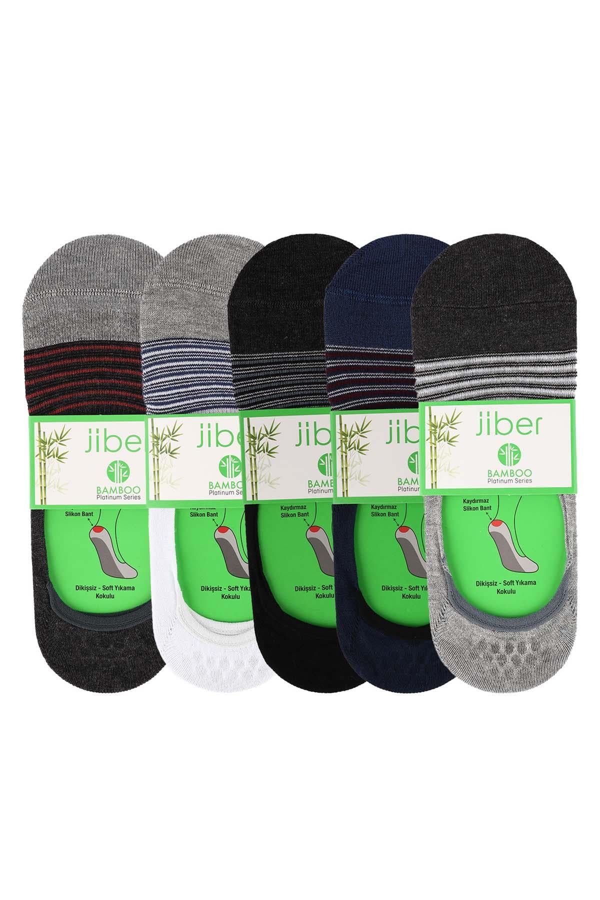 Erkek Asorti 5'li Bambu Babet Çorap 7004