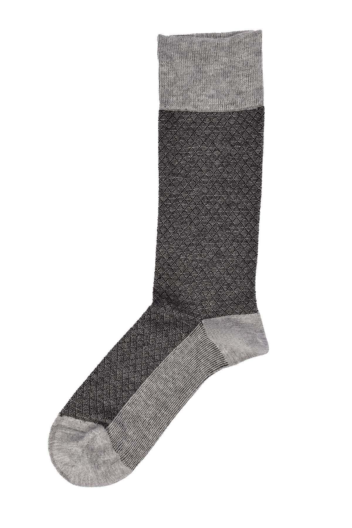 Erkek Bambu Likralı Çorap 5614 GRİMELANJ  JBR5614.000001