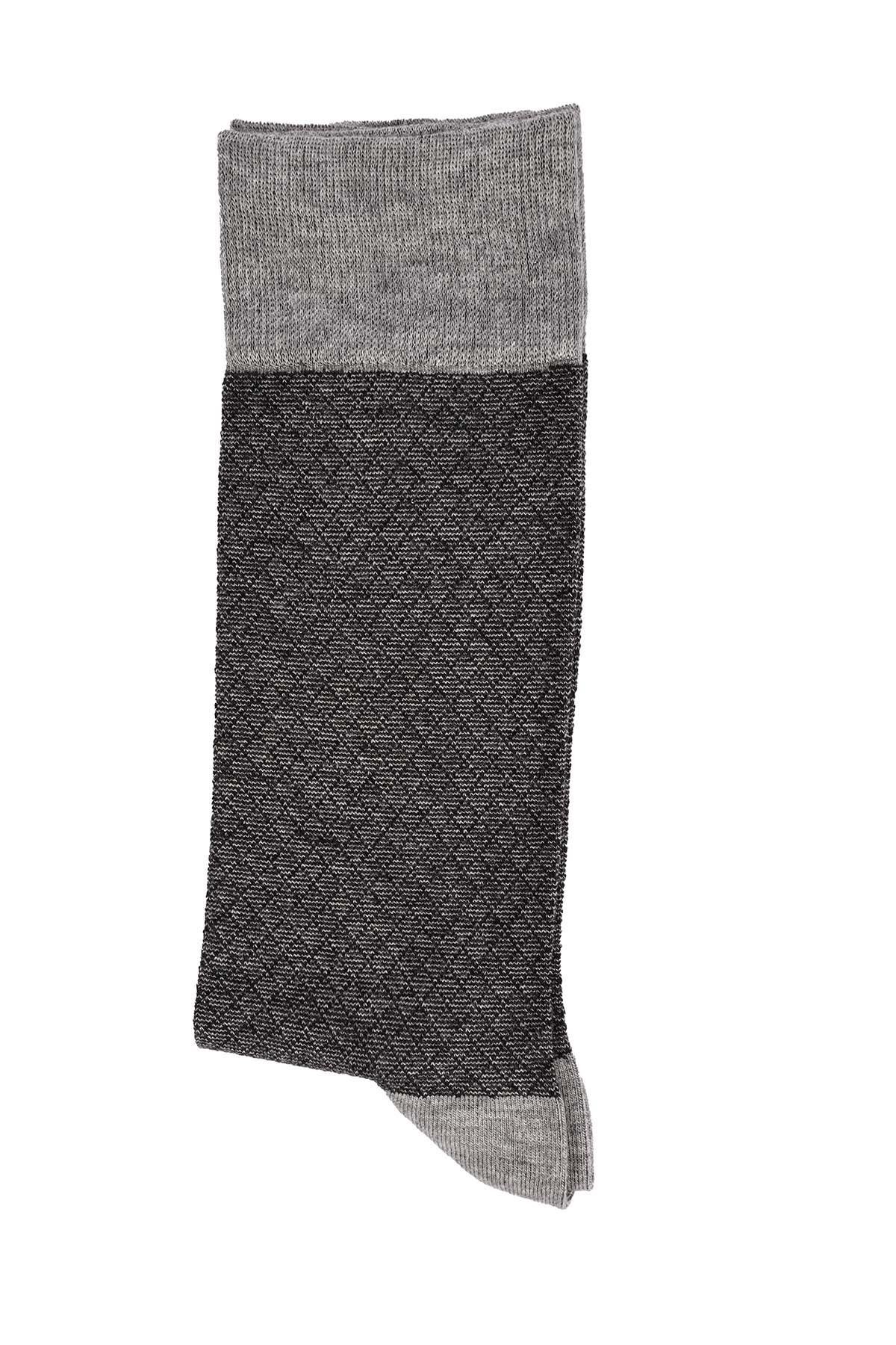 Erkek Bambu Likralı Çorap 5614 GRİMELANJ  JBR5614.000001