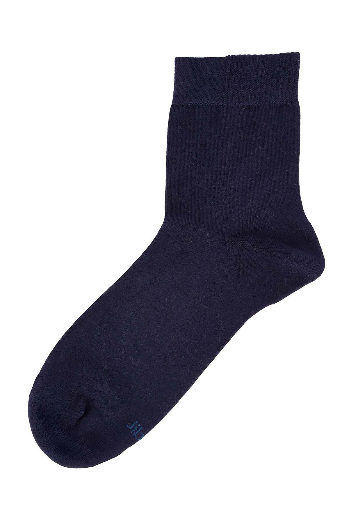 Erkek Bambu Yarım Konç Çorap 6451 Lacivert  JBR6451.000001