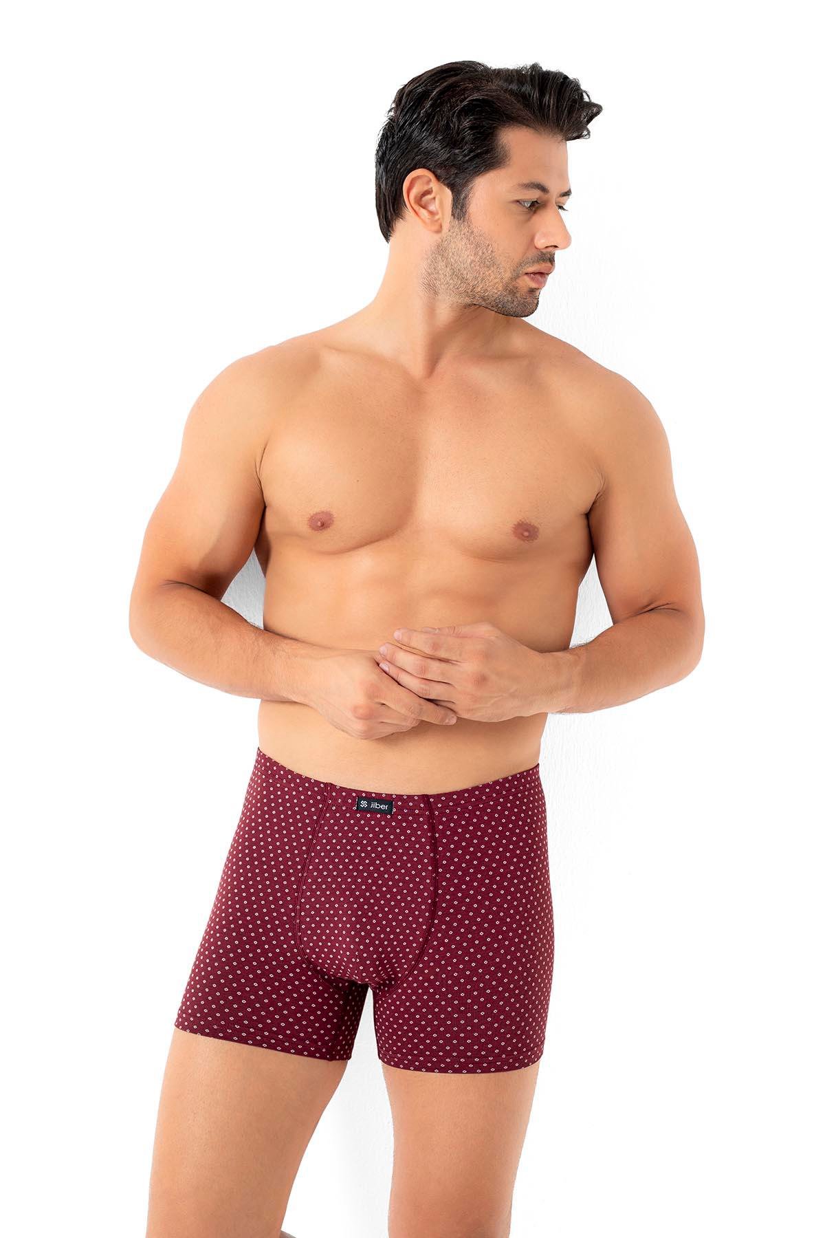 Erkek Desenli İnce Lastikli Boxer Asorti 287