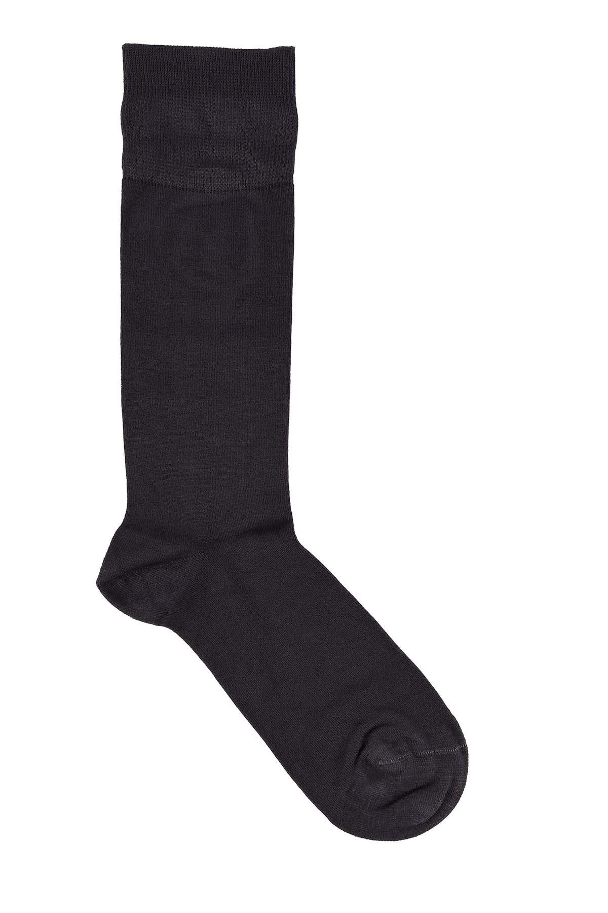 Erkek Füme Likralı Bambu Uzun Çorap 5600