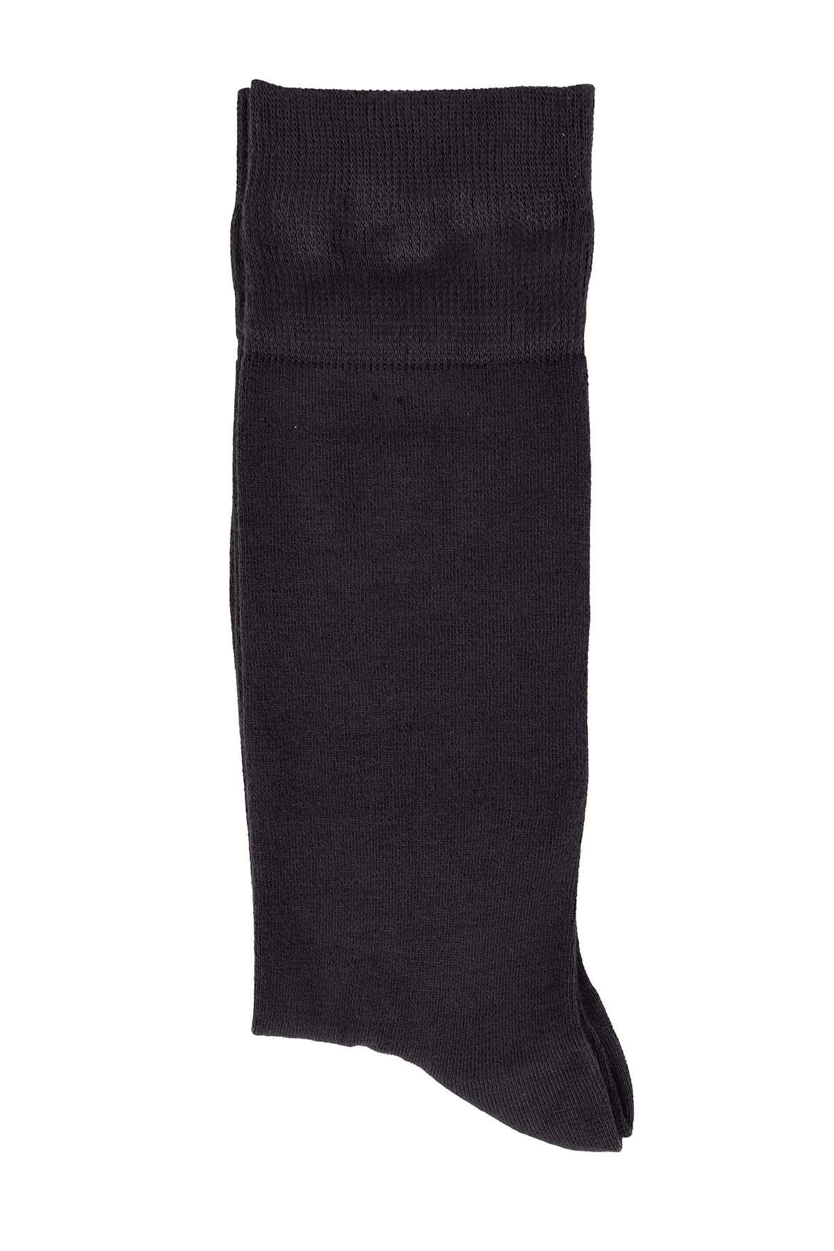 Erkek Füme Likralı Bambu Uzun Çorap 5600