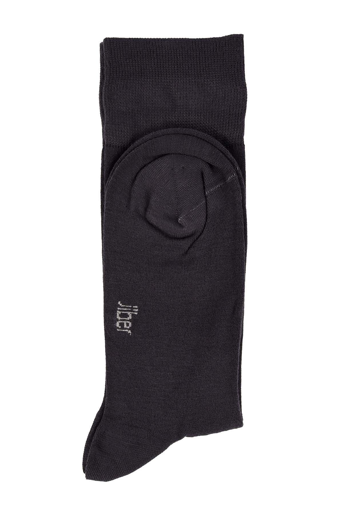 Erkek Füme Likralı Bambu Uzun Çorap 5600