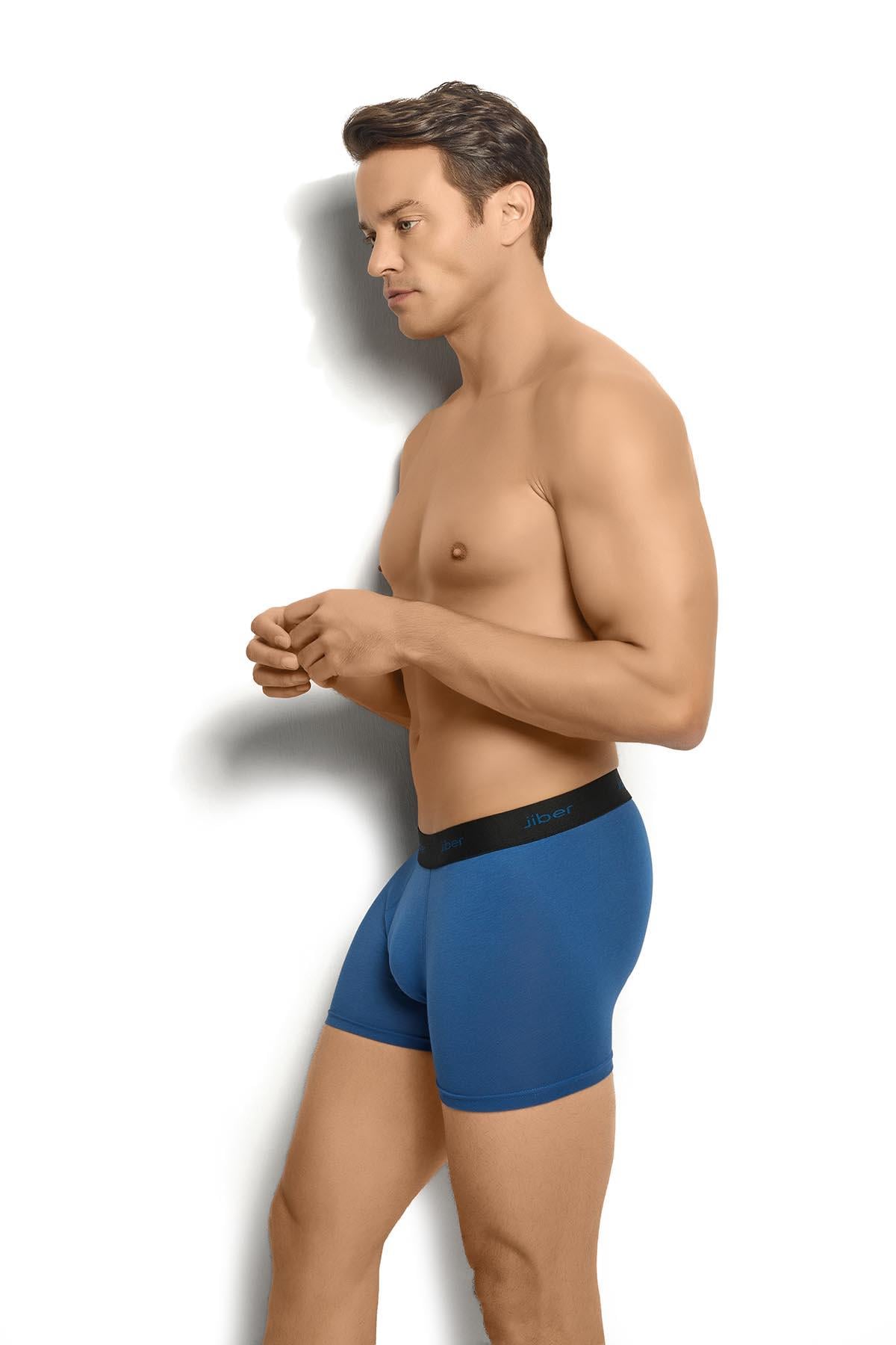 Erkek İndigo Modal Pamuklu Boxer 321