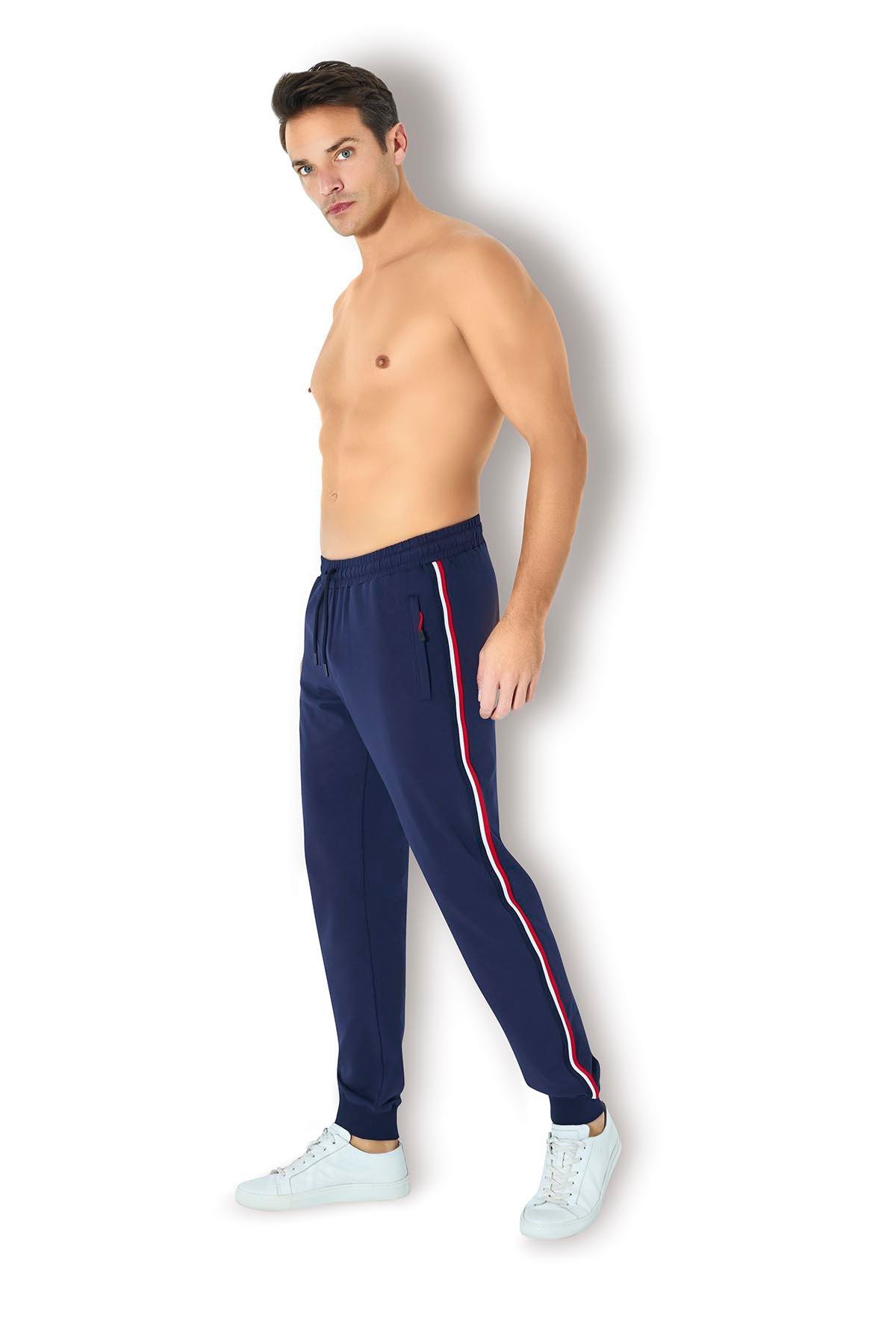 Erkek Lacivert İki İplik Eşofman Altı 2057 