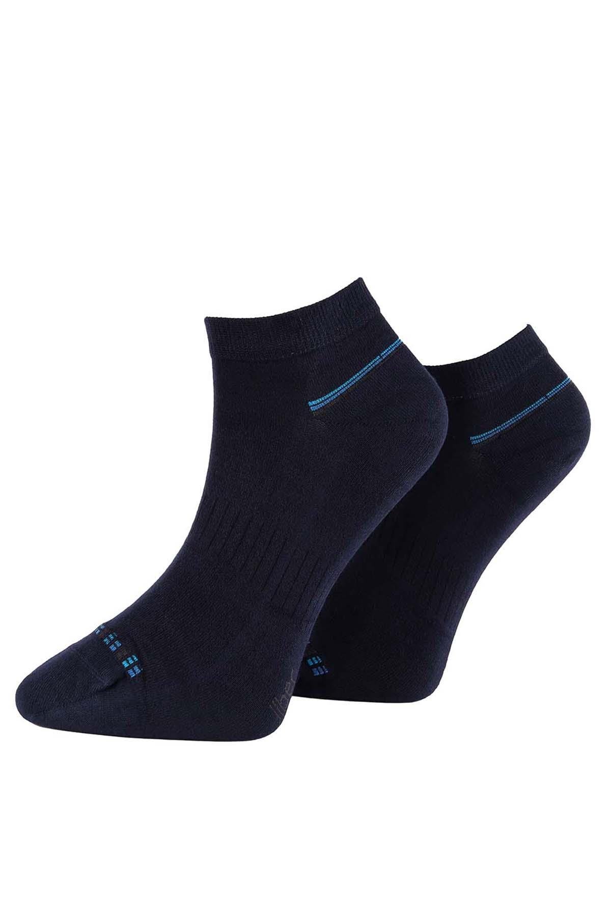 Erkek Lacivert Modal Patik Çorap 6104
