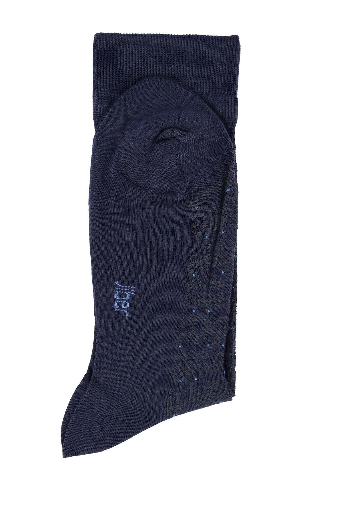 Erkek Lacivert Modal Uzun Çorap 5115