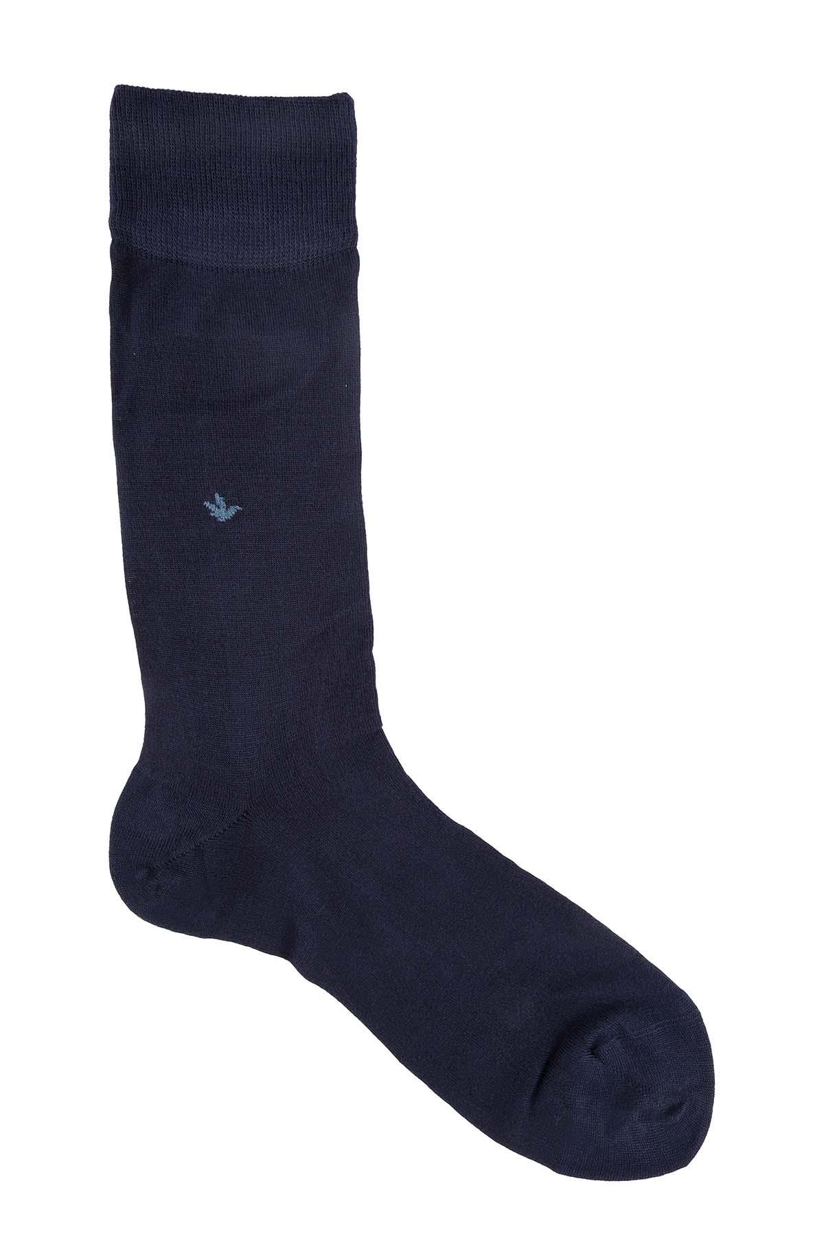 Erkek Lacivert Modal Uzun Çorap 5117