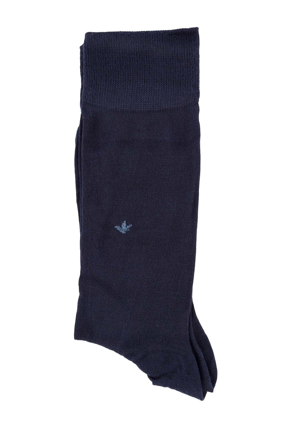 Erkek Lacivert Modal Uzun Çorap 5117