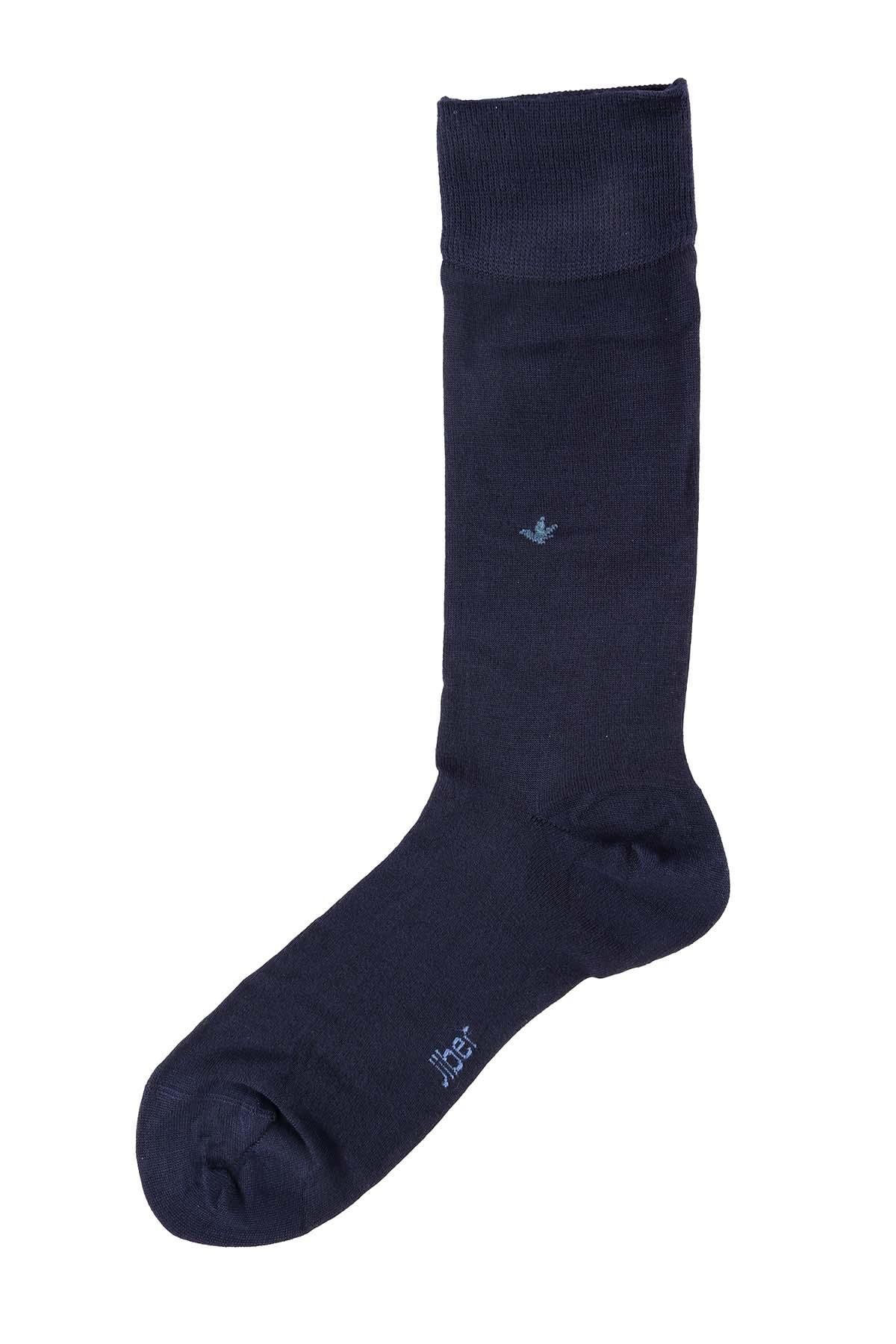 Erkek Lacivert Modal Uzun Çorap 5117