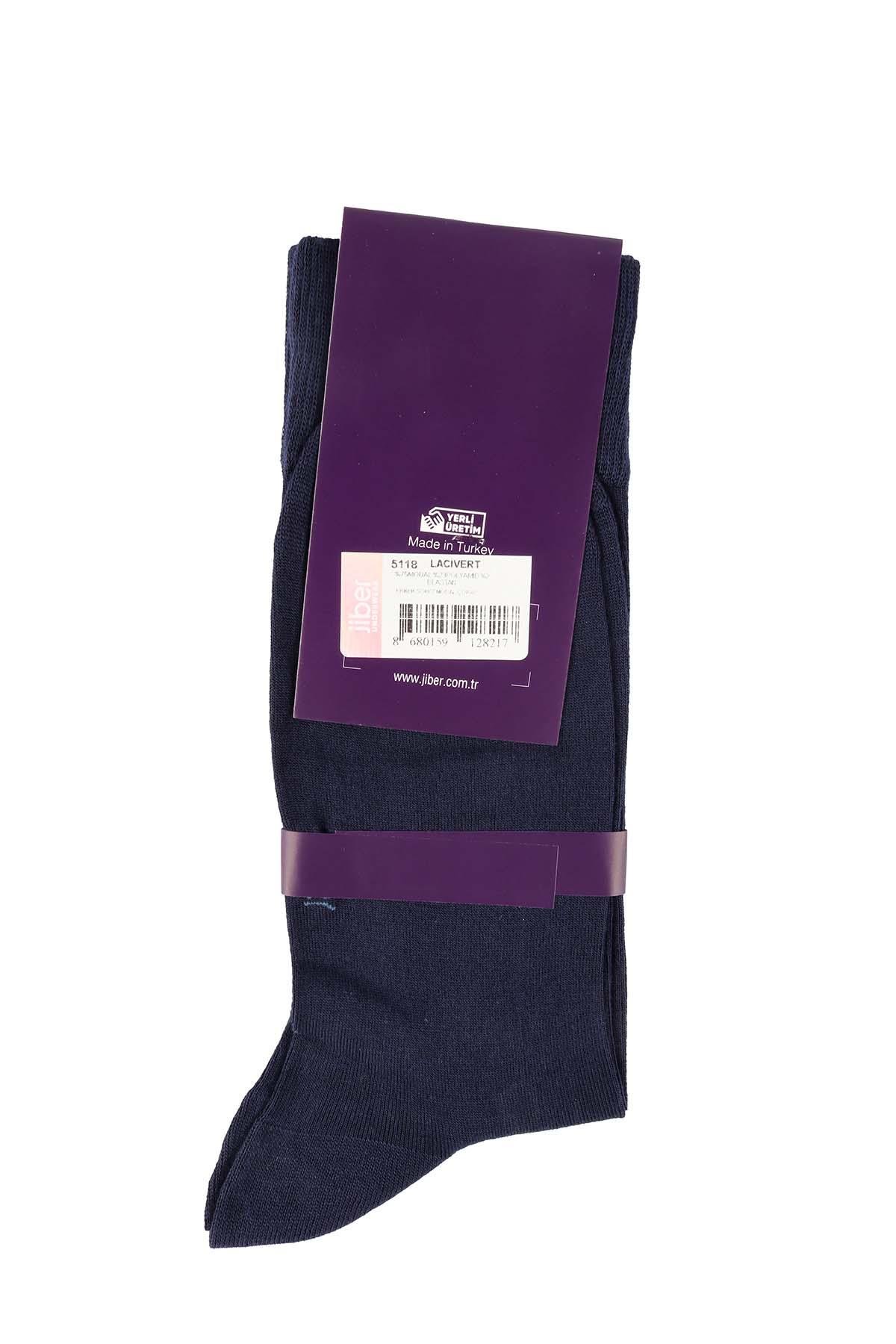 Erkek Lacivert Modal Uzun Çorap 5118