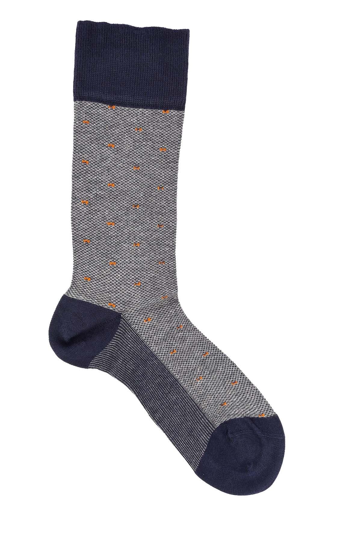 Erkek Lacivert Modal Uzun Çorap 5121